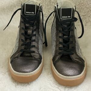 Dolce Vita Metallic High-Tops with Black Laces